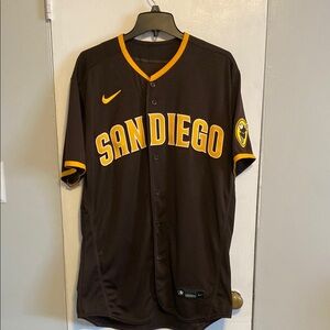 Nike Brown and Yellow San Diego Jersey